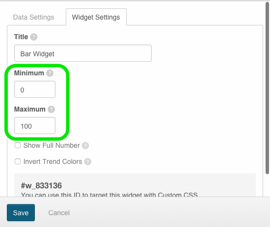 AppInsights Widget Minimum