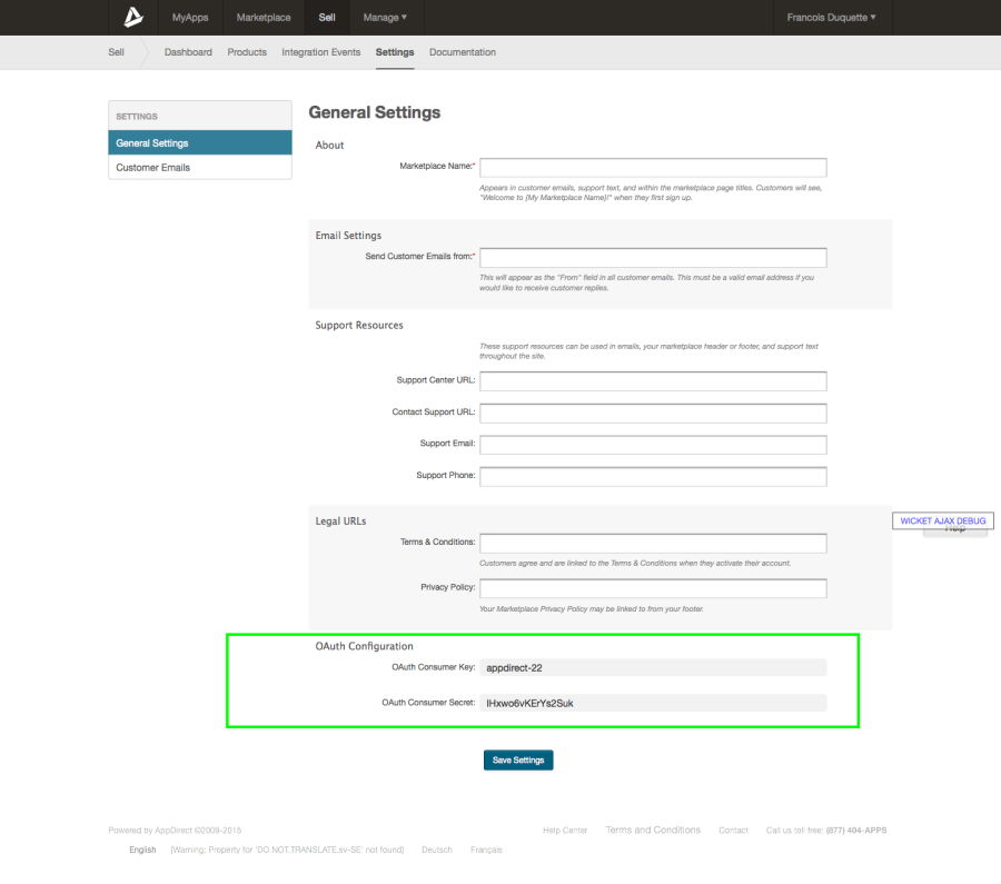 hosted checkout general settings