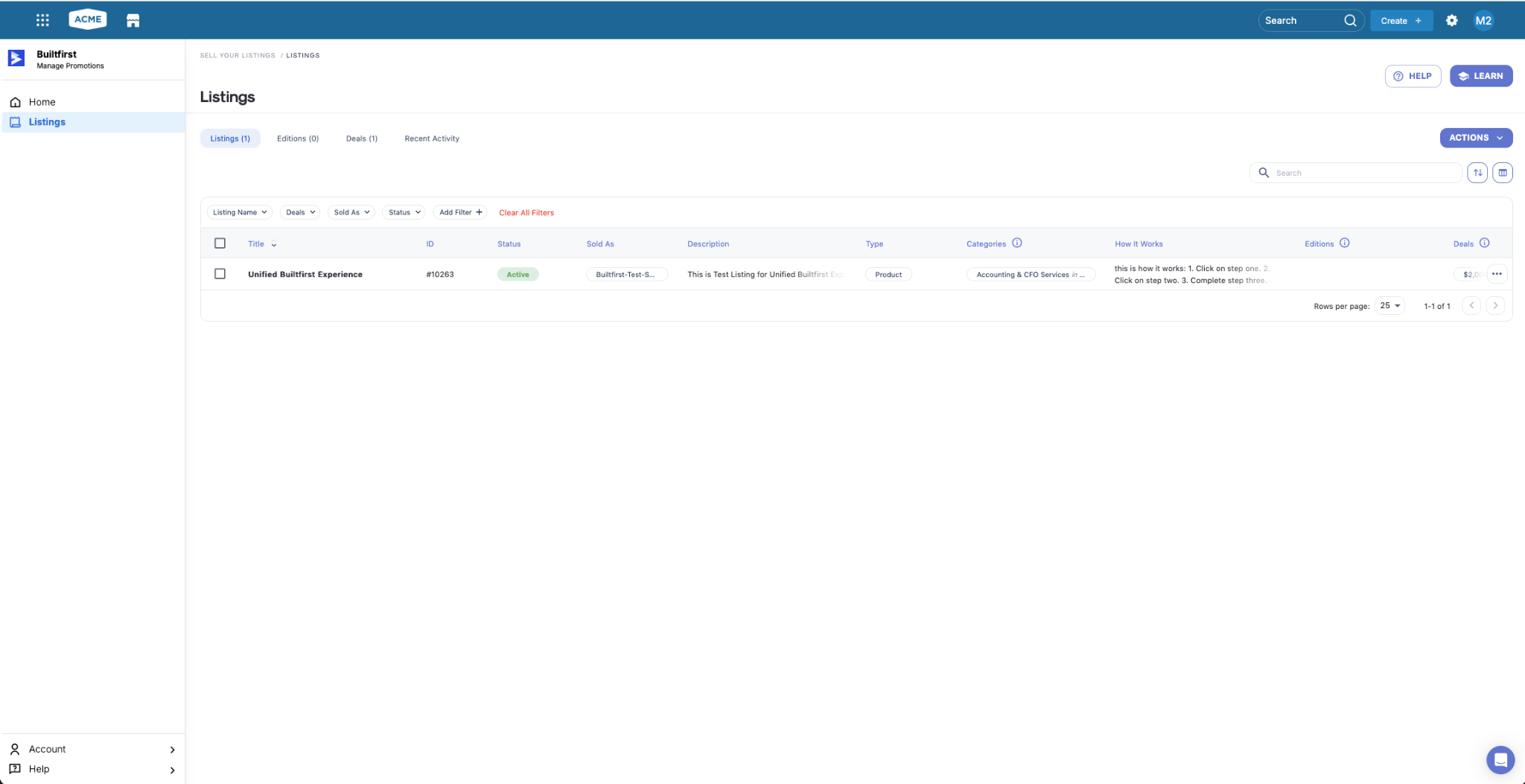 Builtfirst opened in the marketplace